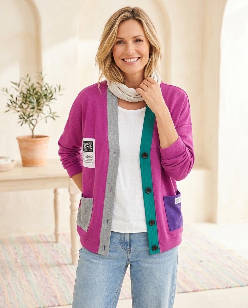 Witt Mode - Mivan | Color-Block Boutonné Cardigan Femmes