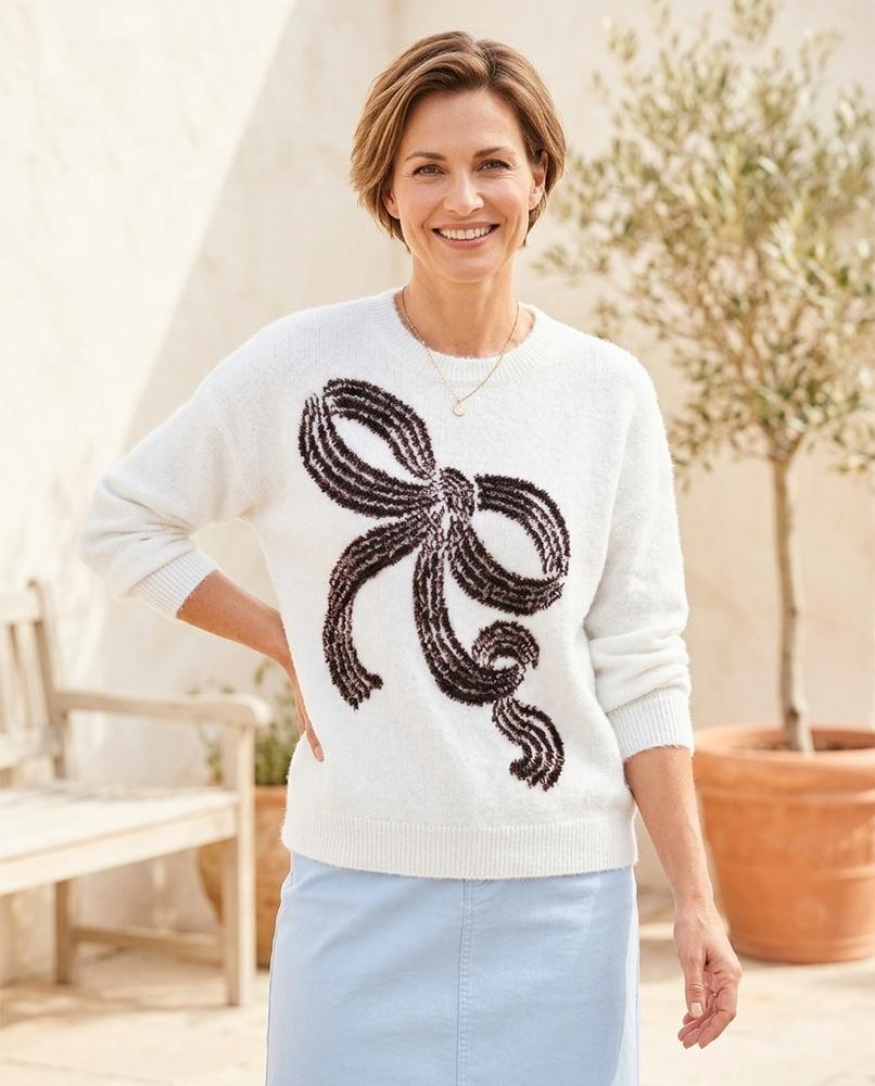 Witt Mode - Laren | Pelucheux Graphique Pull Femmes