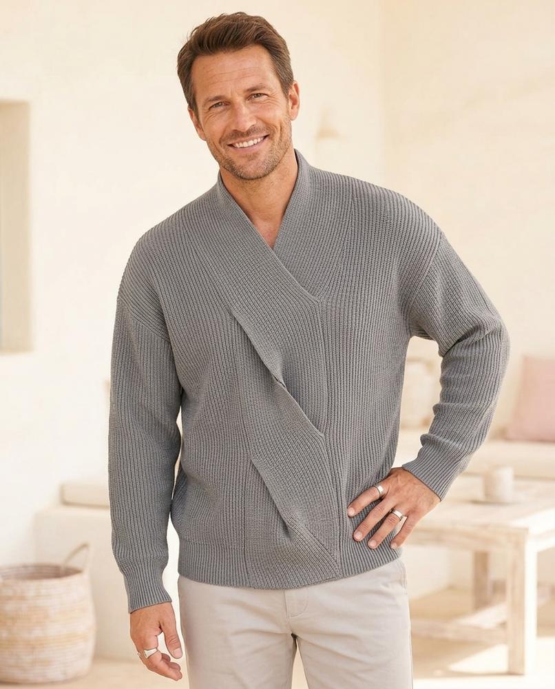 Witt Mode - Saran | Nervuré Croisé Pull Hommes